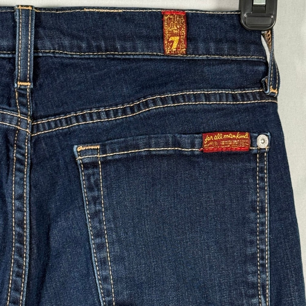 7 For All Mankind The Skinny Jeans‎ Womens 27 Dark Wash Indigo Low Rise Denim - Picture 7 of 10